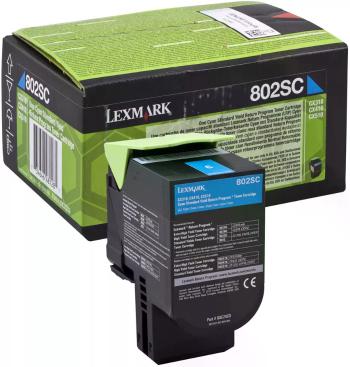 Lexmark 80C2SC0 azurový (cyan) originální toner
