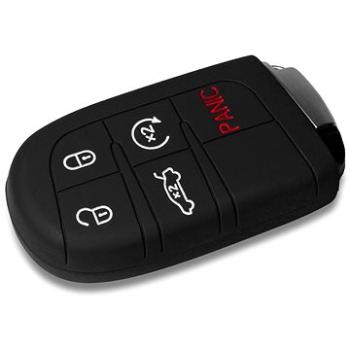 Escape6 ochranné silikónové puzdro na kľúč pre Dodge/Jeep farba čierna (SZBE-126B)