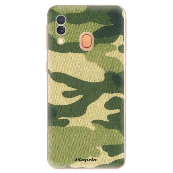 Odolné silikonové pouzdro iSaprio - Green Camuflage 01 - Samsung Galaxy A40