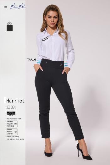 Společenské legíny Harriet - Bas Bleu XXL Černá