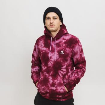 Converse go-to star dyed brushed back fleece pullover hoodie m