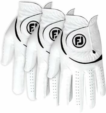 Footjoy Weathersof Golf (3 Pack) White/Black Levá ruka S Pánské rukavice