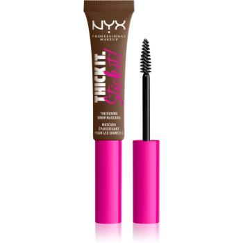 NYX Professional Makeup Thick it Stick It Brow Mascara řasenka na obočí odstín 06 Brunette 7 ml