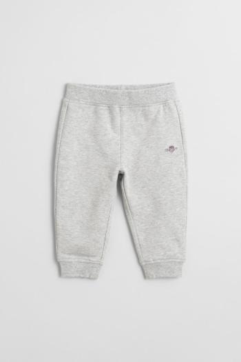 TEPLÁKY GANT SHIELD PANTS LIGHT GREY MELANGE