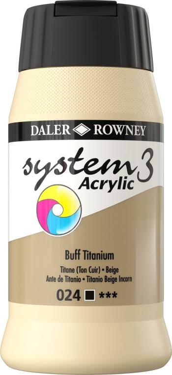 Daler Rowney System3 Akril festék Buff Titanium 500 ml 1 db