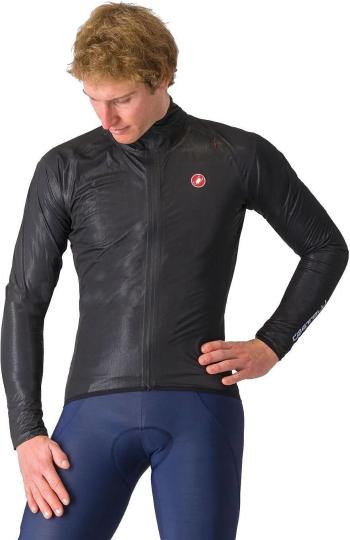 Castelli Squall Shell Kabát Light Black/Silver Gray L