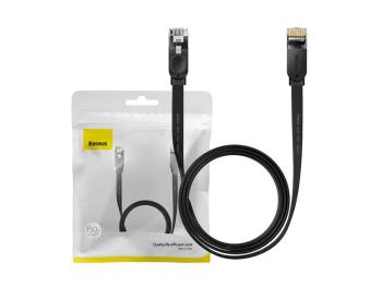 Kabel UTP RJ45/RJ45 Cat5 1,5m BASEUS plochý Black