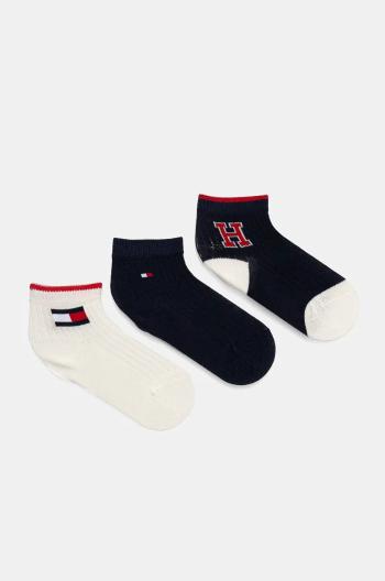 Kojenecké ponožky Tommy Hilfiger 3-pack tmavomodrá barva, 701229881