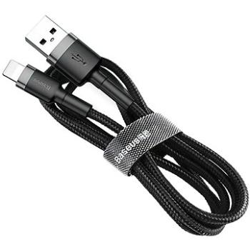 Baseus Cafule nabíjací/dátový kábel USB na Lightning 1,5 A 2 m, sivý-čierny (CALKLF-CG1)