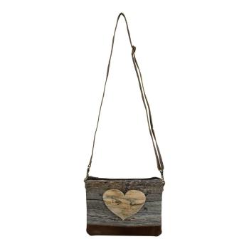 Plátěná crossbody kabelka přes rameno Hearth Wood - 23*18*2cm GKTCHH