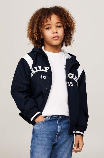 Dětská bomber bunda Tommy Hilfiger černá barva