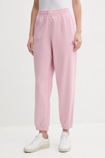 Tepláky Calvin Klein Jeans biela farba, jednofarebné, LV047B235G