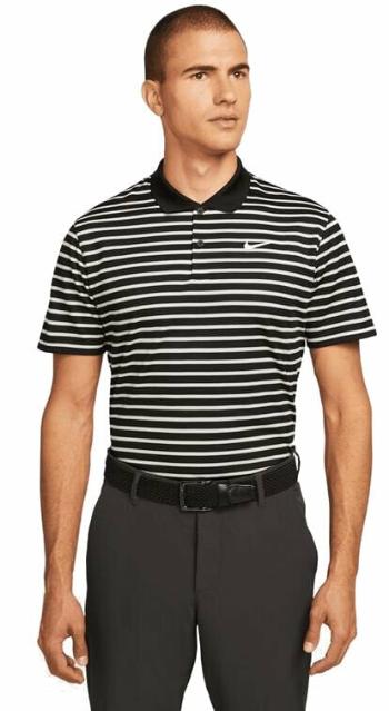 Nike Dri-Fit Victory Mens Striped Golf Black/White XL Polo košeľa