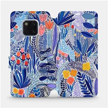 Flip pouzdro na mobil Huawei Mate 20 Pro - MP03P Modrá květena (5903516761548)