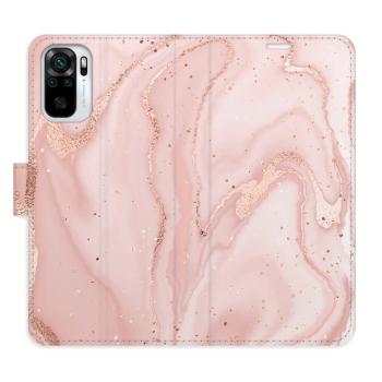 Flipové pouzdro iSaprio - RoseGold Marble - Xiaomi Redmi Note 10 / Note 10S