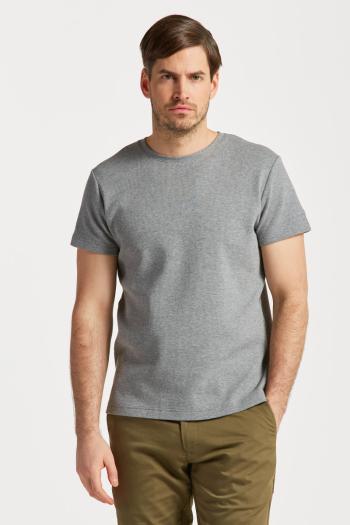 TRIČKO GANT WAFFLE TEXTURE T-SHIRT GREY MELANGE