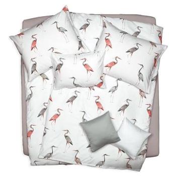 SCANquilt povlečení SATÉN DESIGN water birds pastelová (33419)