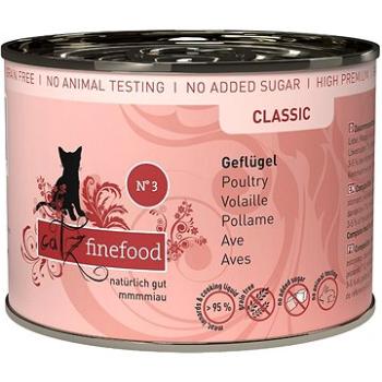 Catz finefood Konzerva CF No.3 s drůbežím masem 200 g (4260101760890)