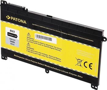 Laptop akkumulátor Patona akku HP Pavilion x360 13 serie laptophoz 3400 mAh Li-Pol 11,55 V BI03XL