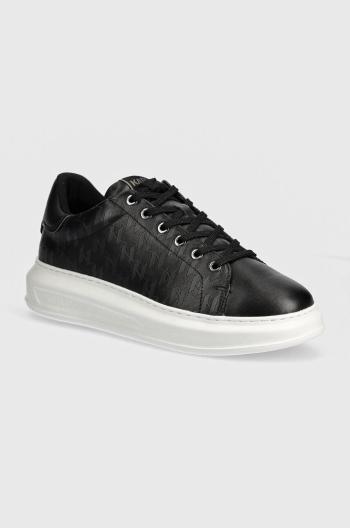 Kožené sneakers boty Karl Lagerfeld KAPRI MENS černá barva, KL52572