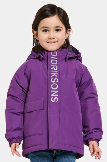 Dětská bunda Didriksons TALVI KIDS JKT fialová barva, 505474