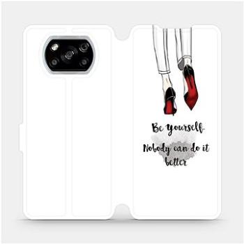 Flipové pouzdro na mobil Xiaomi POCO X3 NFC - M046P Be yourself (5903516392377)