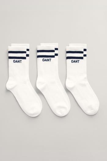 PONOŽKY GANT SPORT SOCKS 3-PACK WHITE