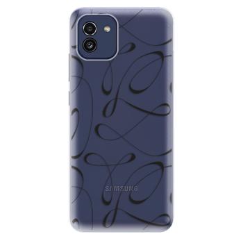 Odolné silikonové pouzdro iSaprio - Fancy - black - Samsung Galaxy A03