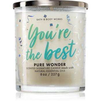 Bath & Body Works Pure Wonder vonná svíčka 227 g