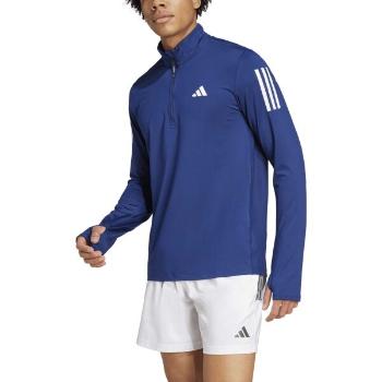 adidas OWN THE RUN HALF-ZIP Pánské běžecké triko, tmavě modrá, velikost