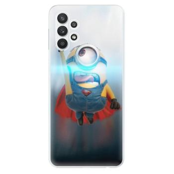 Odolné silikonové pouzdro iSaprio - Mimons Superman 02 - Samsung Galaxy A32