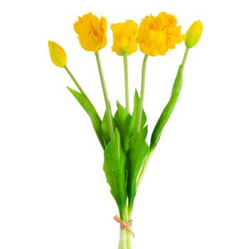ArtFir Kytica umelých tulipánov NATU 474 | žltá 43 cm