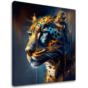 Dekorativní malba na plátně - PREMIUM ART - Jaguar's Grace in the Wild