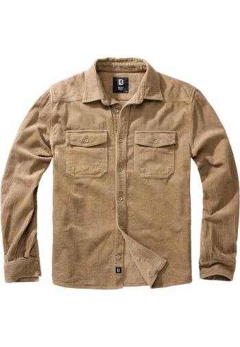 Brandit Corduroy Classic Shirt Long Sleeve camel - 6XL
