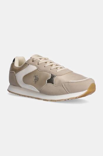 Sneakers boty U.S. Polo Assn. NOBIK015K/DNH2 béžová barva, NOBIK015A