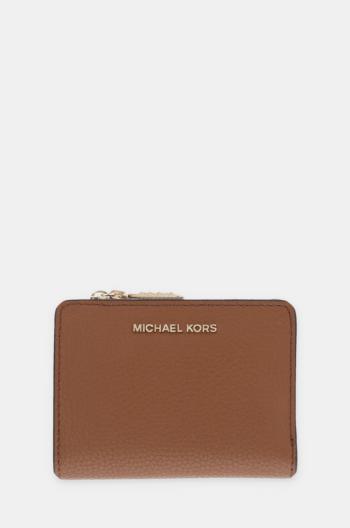 Kožená peněženka MICHAEL Michael Kors hnědá barva, 32S4G8ED7L