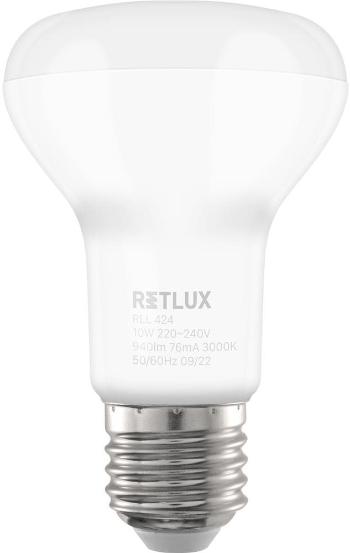 LED izzó RETLUX RLL 424 R63 E27 Spot 10W WW