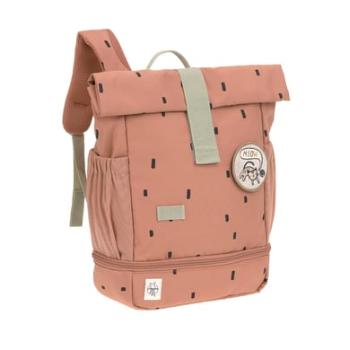 LÄSSIG Mini Rolltop Backpack Happy Print s karamelem