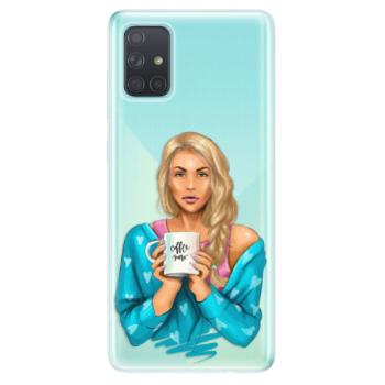 Odolné silikonové pouzdro iSaprio - Coffe Now - Blond - Samsung Galaxy A71