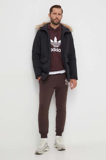 Bunda adidas pánská, černá barva, zimní, IK0553