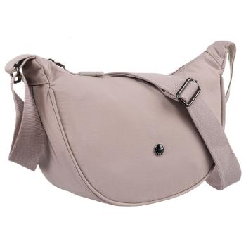 Jednokomorowa listonoszka damska w kolorze lila, odszyta z poliestru - Peterson