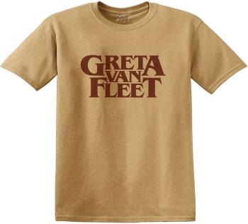 Greta Van Fleet Tričko Logo Unisex Old Gold 2XL