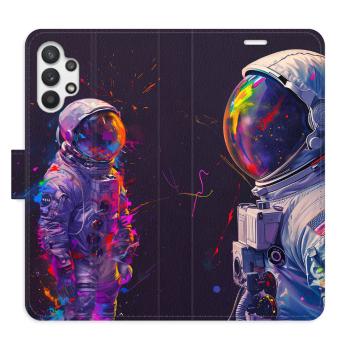 Flipové pouzdro iSaprio - Neon Astronaut 02 - Samsung Galaxy A32 5G