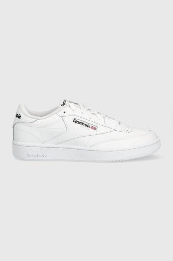 Kožené sneakers boty Reebok Classic CLUB C 85 bílá barva, GZ1605-FTW/FT/BL