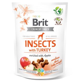 BRIT Care Crunchy Snack Insects with Turkey maškrty pre psov 200 g