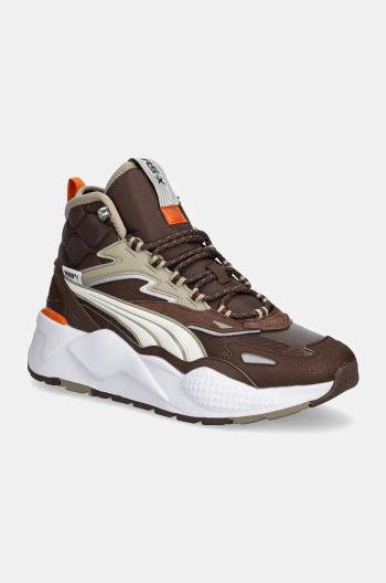 Sneakers boty Puma RS-X Hi hnědá barva