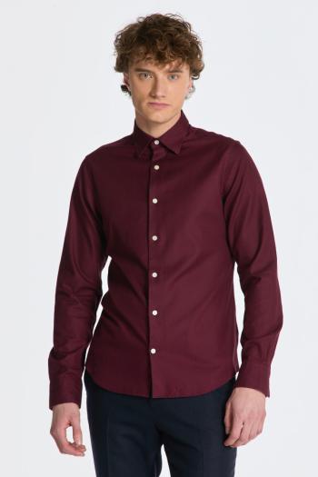 KOŠILE GANT SLIM FORMAL TWILL SHIRT RED SHADOW