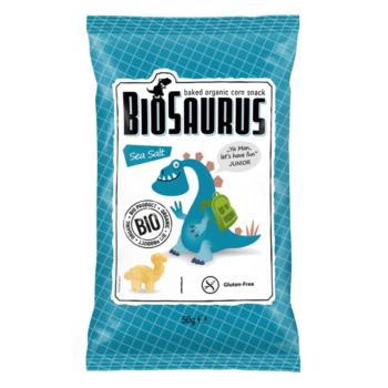 BIOSAURUS Bezlepkové kukuričné chrumky slané BIO 50 g