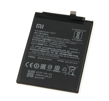 Xiaomi BN47 (Mi A2 Lite) kompatibilis akkumulátor 3900mAh, OEM jellegű, Grade S