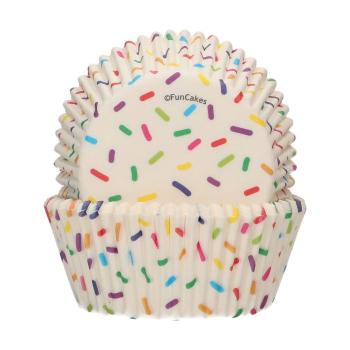 Cakesupplies Košíčky na pečení - Párty Sprinkles 48 ks